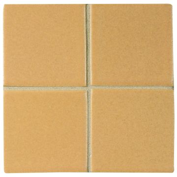 3" x 3" ceramic field tile in Terra color with a matte finish.