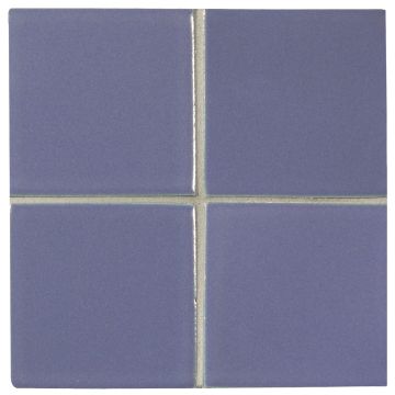3" x 3" ceramic field tile in Violet color with a matte finish.