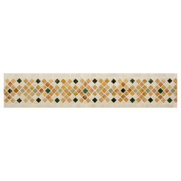 4-3/4" Sophia mosaic border using various marble colors.