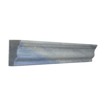 1-3/4" x 12" Chair Rail molding in polished Blue Ronse Macaubas marble.