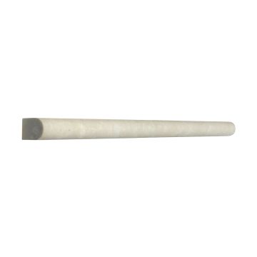 5/8" x 12" pencil trim in honed Botticino marble.