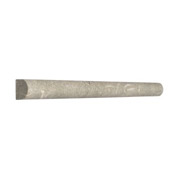5/8" x 12" pencil trim in honed Oceanus Green limestone.