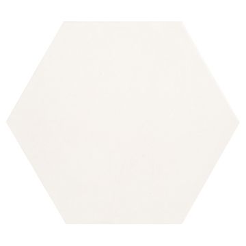 8" Hexagon porcelain tile in matte finished Balsa color.