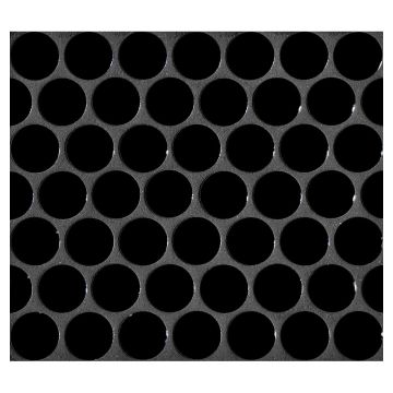 3/4" porcelain penny round mosaic tile in gloss finished Obsidian color.
