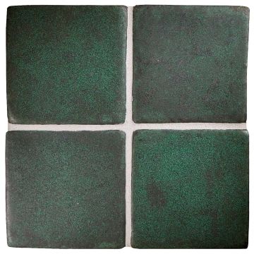 3" Square ceramic tile in Malachite color with a matte finish.