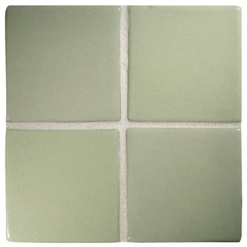 3" Square ceramic tile in Pistachio color with a gloss finish.