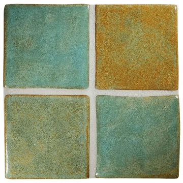 3" Square ceramic tile in Tundra color with a gloss finish.