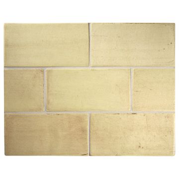 Tiepolo 2" x 4" ceramic field tile in Fawn with a gloss finish.