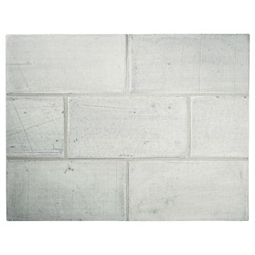 Tiepolo 2" x 4" ceramic field tile in Fox with a gloss finish.