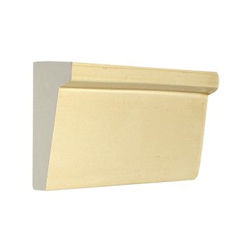 Tiepolo 6" Heritage Cap Base ceramic molding in Vellum with a gloss finish.