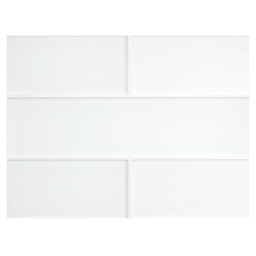 3"x 12" glass subway tile in Cambas color with a silk finish.