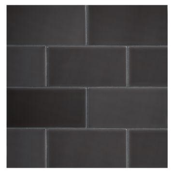 3" x 6" ceramic subway tile in Gris Tostado with a gloss finish.