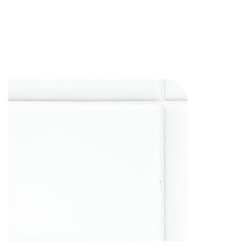 1/2" x 12" Quarter Round corner piece in glossy Blanco Light color.