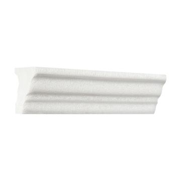 1.2" x 6"  Chair Molding in White Top with a Deep Glaze Crackle, from the Waterpool Ceramics collection.