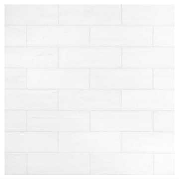 3" x 9" Marble Tile | White Whisp Dolomiti Ultra Premium - Honed | Stone Tile Collection