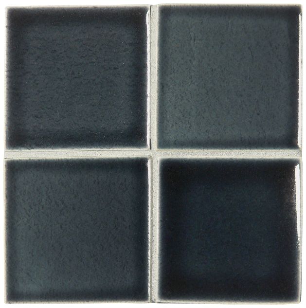 3" x 3" ceramic field tile in Prussia color with a gloss finish.