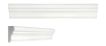 12" x 1-3/4" France Chair Rail | White Thassos - Honed | Stone Molding Collection