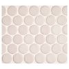 1" Penny Round | Light Iveny - Matte | Glazed Porcelain Mosaic Tile