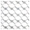Binton's Blocks | White Whisp Dolomiti - Blue Caress Light - Bardiglio Impresso - Polished | Visual Dimensions Marble Mosaic