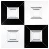Delano Solid Squarington | Thassos - White Whisp Dolomiti - Azulo Grey - Nero Marquina | Art of Deco Marble Tile