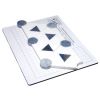 Mercator | Thassos Honed - Blue Ronse Polished | Visual Dimensions Marble Mosaic