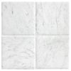 8" x 8" Field Tile | Carrara Claro Light - Hand Burnished | Chateau Lisbon Collection