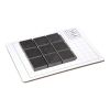 1" x 1" Square | Black - Natural Rectified | Coretone Porcelain Mosaic Collection