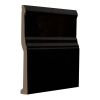 6" x 6" Baseboard | Black - Gloss | Nori Ceramic Collection