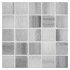 1" x 1" Square | Grey Striato - Polished | Marble Mosaic Tile