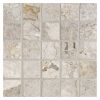 1" x 1" Square | Cinder Silver - Polished | Marble Mosaic Tile