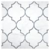 Tangier | Statuary Honed - Bardiglio Polished | Unique Mosaic Tile - Marble