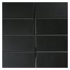 1-7/8" x 3-7/8" Distortion Mosaic | Black - Matte | Dimensional Porcelain Tile