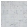 3/4" x 3/4" Square | Carrara Claro Light - Polished | Marble Mosaic Tile