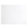 3" x 6" Field Tile | White - Gloss | Nori Ceramic Collection