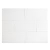 3" x 6" Field Tile | White - Crackle | Bridgehampton Ceramic Collection