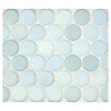 1" Penny Round | Light Agua - Matte | Glazed Porcelain Mosaic Tile