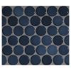 1" Penny Round | Iron Azul - Gloss | Glazed Porcelain Mosaic Tile