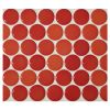 1" Penny Round | Rojo Coral - Gloss | Glazed Porcelain Mosaic Tile