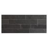 2" x 12" Slate | Montauk Black - Natural Cleft | Stone Tile Collection
