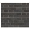 5/8" x 1-1/4" Offset Brick | Basalto - Honed | Basalt Mosaic Tile