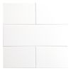 4" x 12" Field Tile | White - Gloss | Nori Ceramic Collection