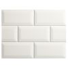 3" x 6" Beveled Tile | Balsa - Gloss | Nori Ceramic Collection