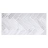 1" x 4" Herringbone | Asher - Polished | Marble Mosaic Tile