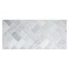 1" x 2" Herringbone | Ming Green - Polished | Marble Mosaic Tile