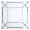Astor Square | Thassos Honed - Carrara Polished | Unique Mosaic Tile - Marble
