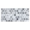 1" Hexagon | Bardiglio Turno - Honed | Marble Mosaic Tile