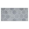 2" Hexagon | Bardiglio Bleu - Honed | Marble Mosaic Tile