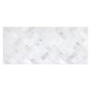 5/8" x 1-1/4" Herringbone | White Blossom Ultra Premium - Honed | Marble Mosaic Tile