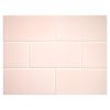 3" x 6" Subway Tile | Pretty Pink - Gloss | Vermeere Ceramics