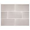 3" x 6" Subway Tile | Grey Stone Marble - Gloss | Vermeere Ceramics